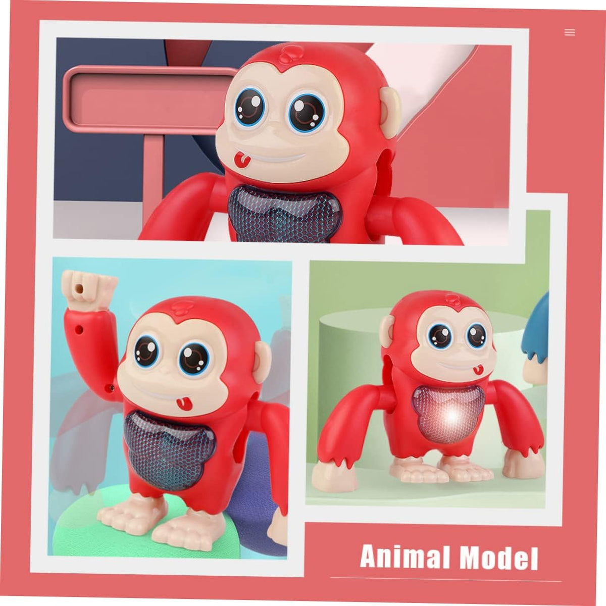 Electric Light & Sound Cute Dancing Monkey