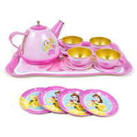 14Pcs Princess Metal Tea Set For Kids