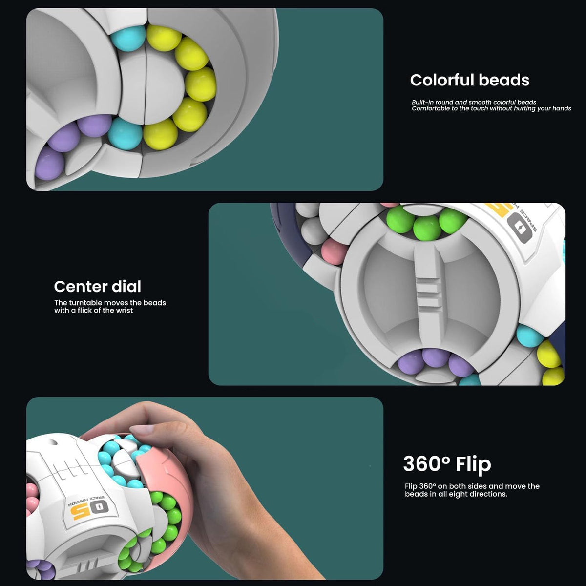 8 Sided Rotating UFO Magic Puzzle Cube