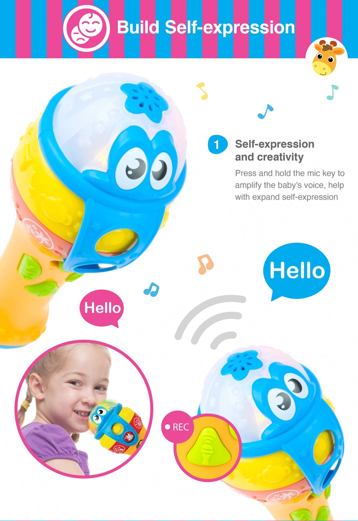 WinFun Lights 'N Sounds Mic For Kids