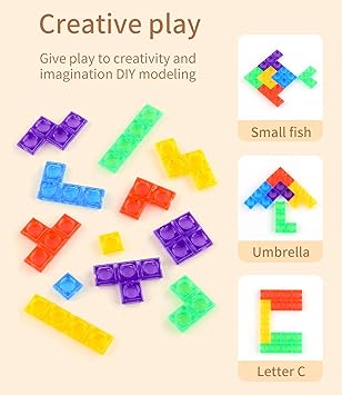 Transparent Magic Tetris Block Game