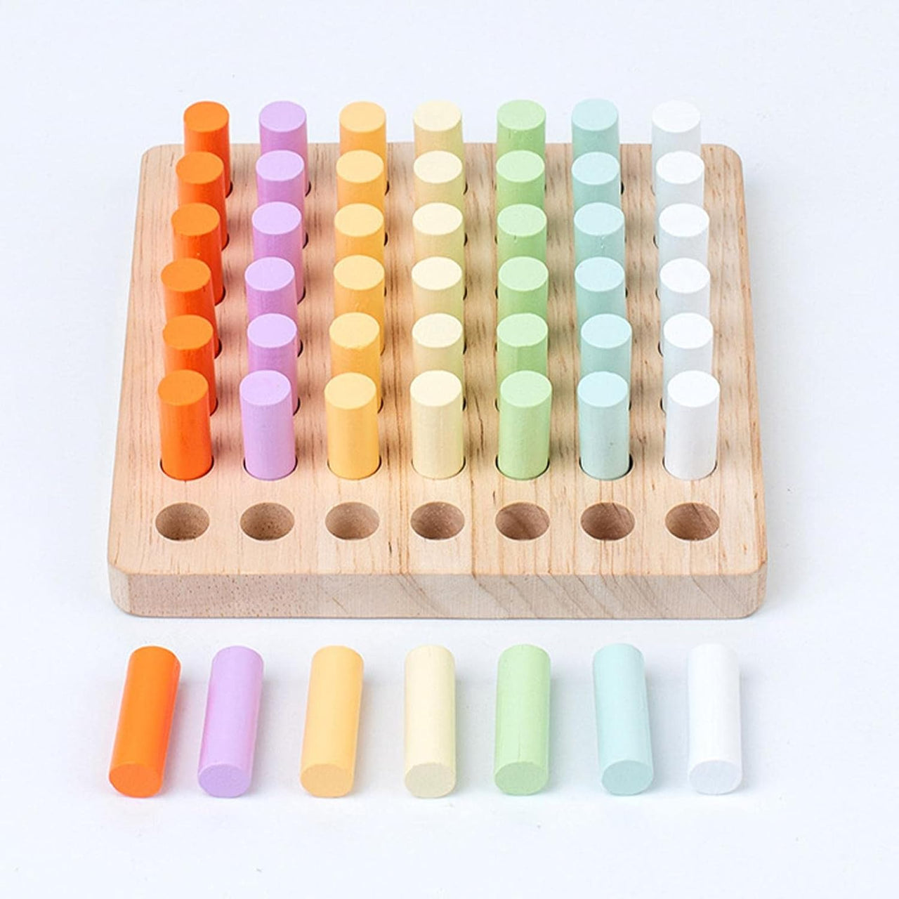Wooden Montessori Counting Sticks Board
