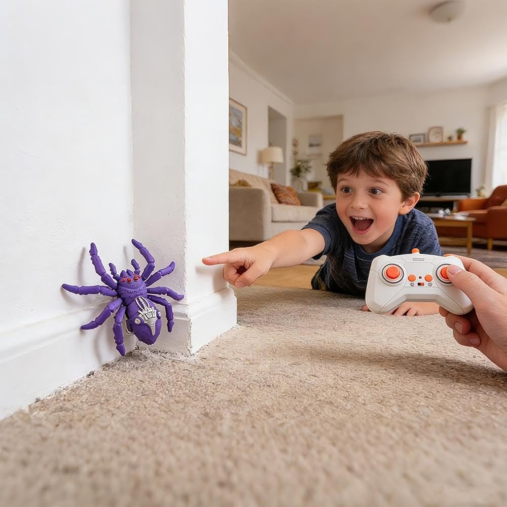 Remote Control Multi-functional Wall Climbing Spider With Lights