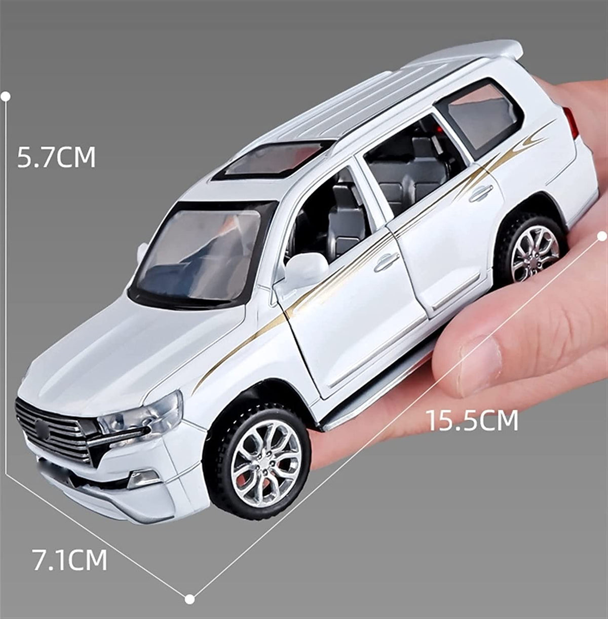 1:32 Diecast Land Crusier V8 Model Car