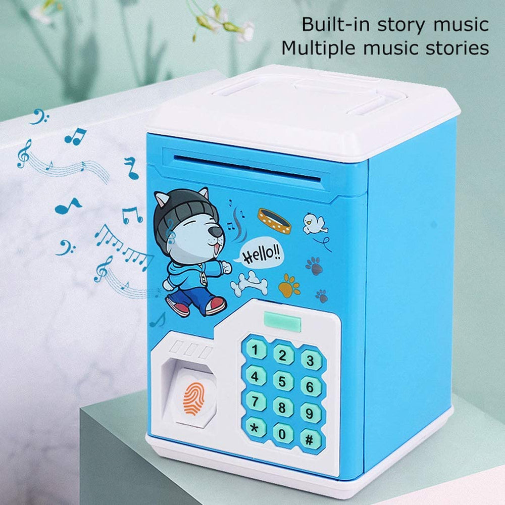 Electronic Piggy Bank ATM with Password & Finger Unlock