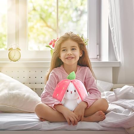 7* Inches Easter Plush Bunny With Zipper