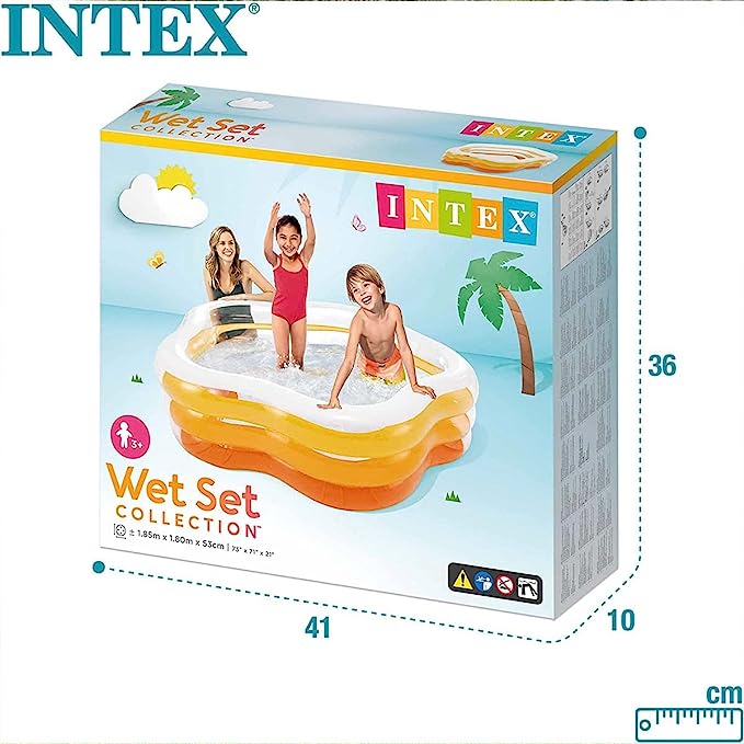INTEX Summer Pentagonal Pool – 73″ L x 71″ W x 21″ H