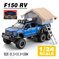 1:24 Diecast Ford Raptor F150 Camping Truck