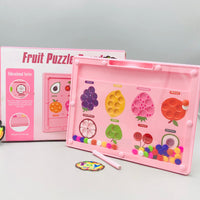 Premium Magnetic Beads Fruit Puzzle Board