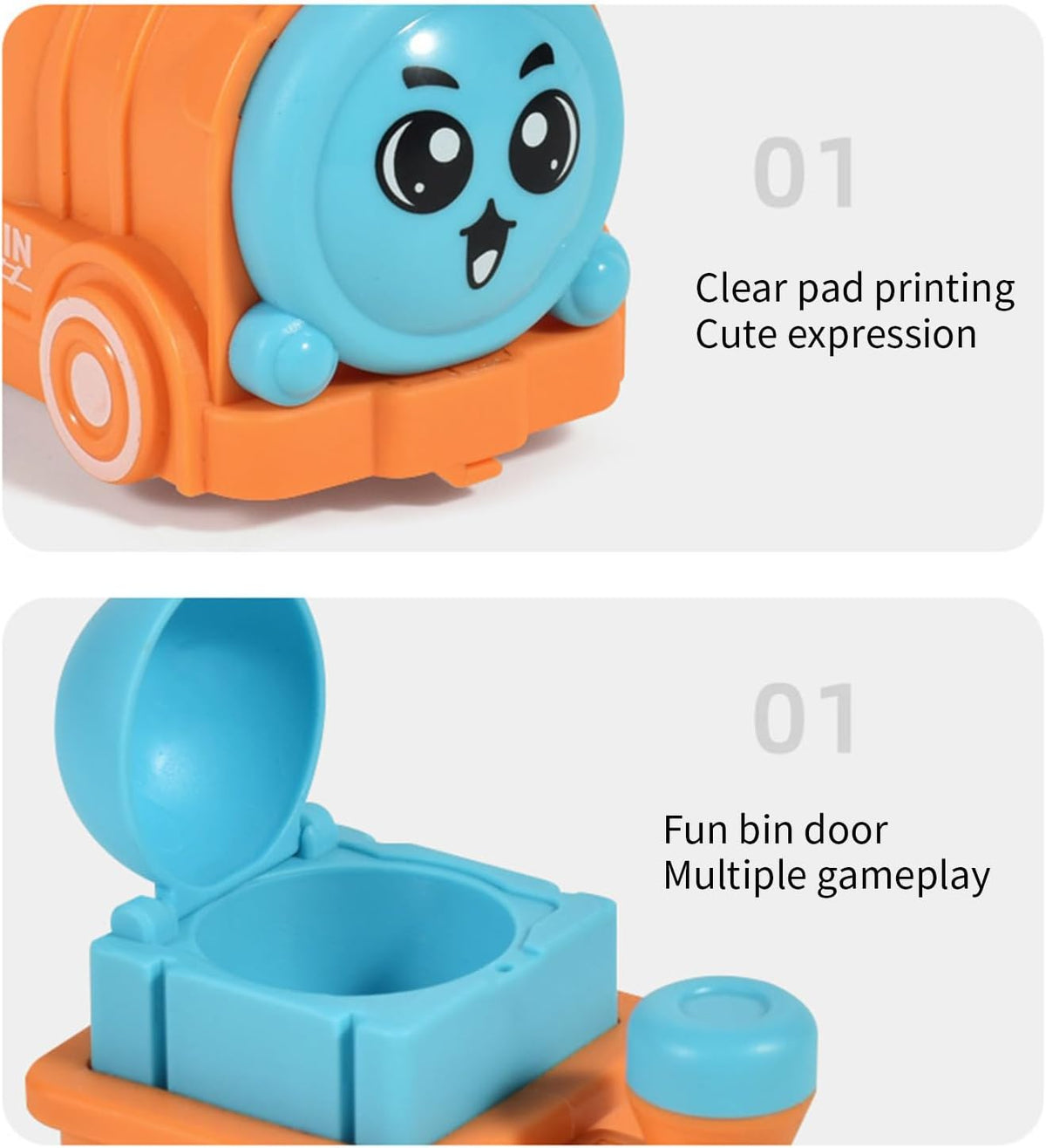 Press & Go Cartoon Mini Train - 1Pc
