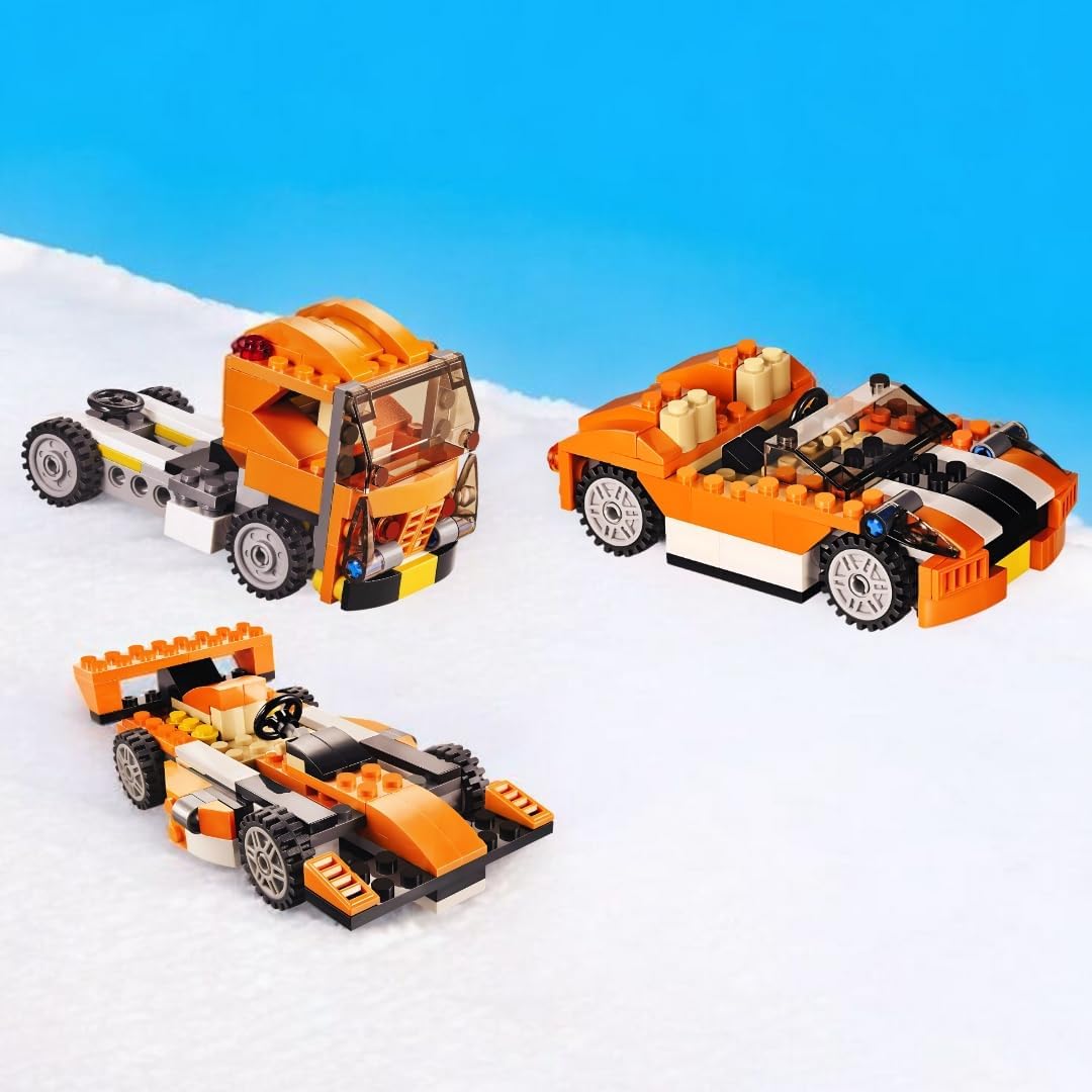 DIY 3in1 Sunset Speeder Lego Bricks Set - 119+Pcs
