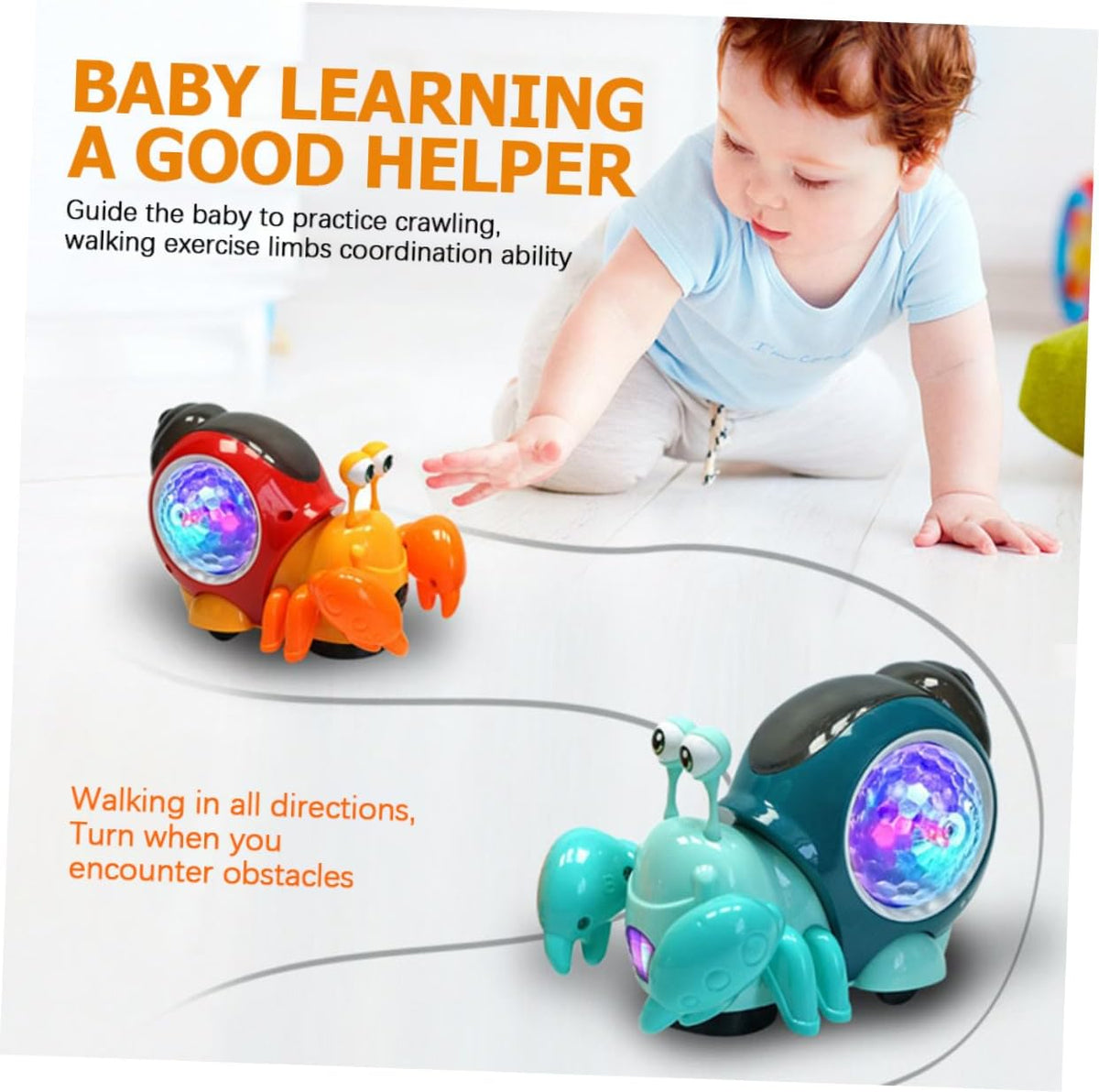 Electric Crawling Snail With 3D Lights & Music