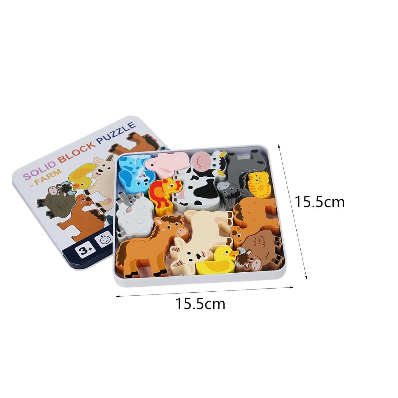 Toddlers Premium Farm Themed Solid Puzzle