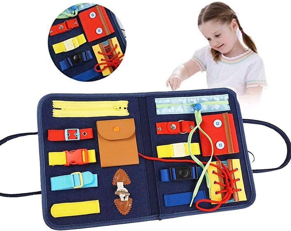 Multi-functional Toddlers Basic Skills Busy Bag