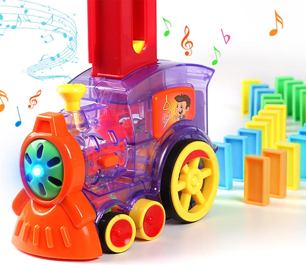 Domino Electric Train with 80 Pcs Domino