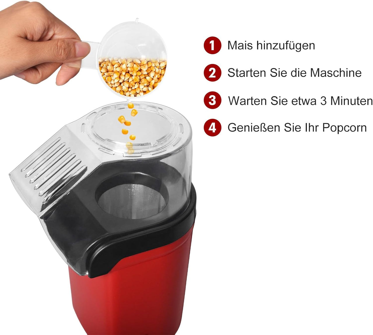 Realistic Electric Mini Popcorn Maker Machine