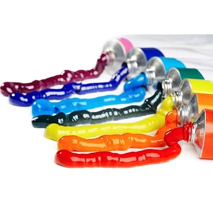 12Pcs Acrylic Color Paint Set With Artist Brush