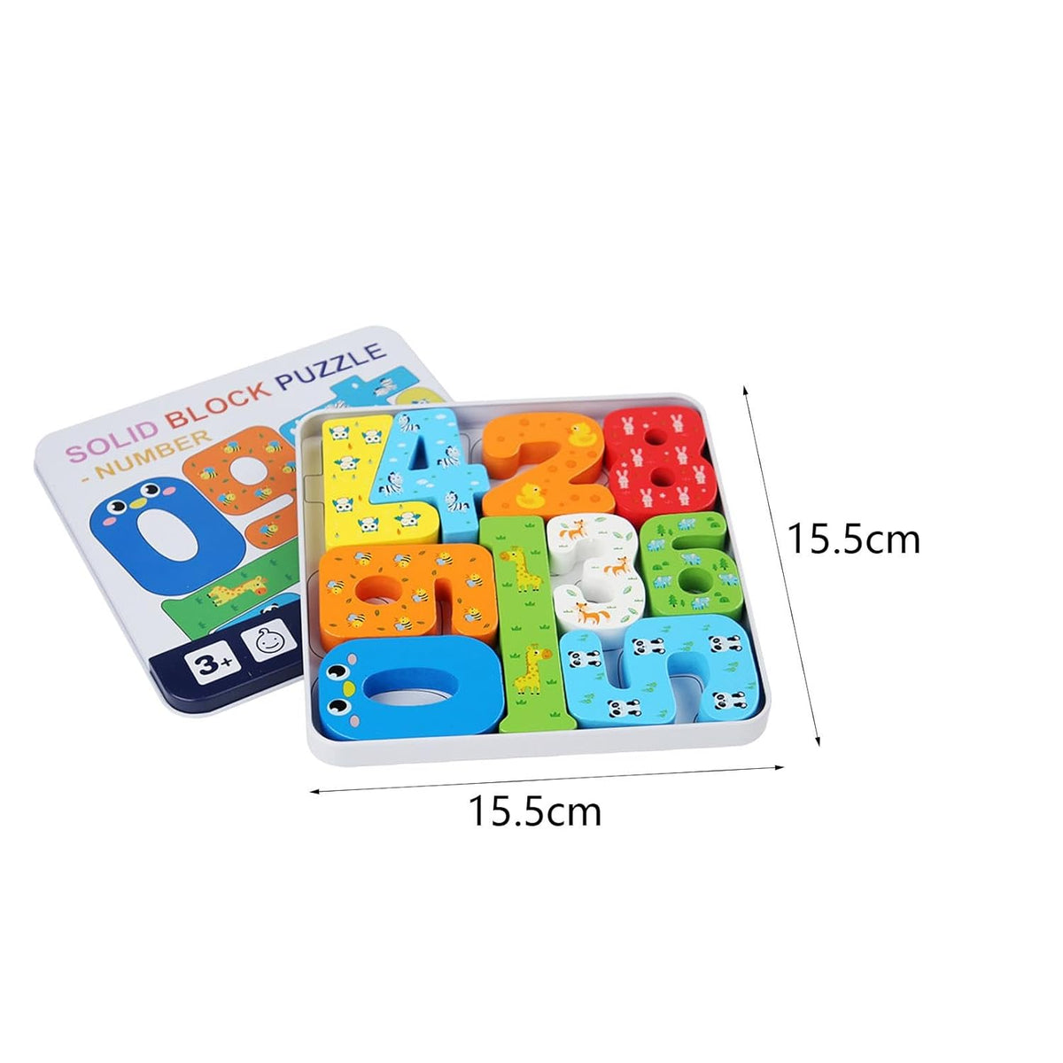 0-9 Colorful Solid Number Puzzle