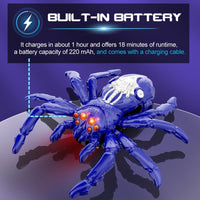 Remote Control Multi-functional Wall Climbing Spider With Lights