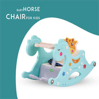 3in1 Multi-functional Baby Racking Horse Chair - Green