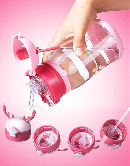 600ml Premium Transparent Sipper Water Bottle