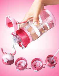 600ml Premium Transparent Sipper Water Bottle
