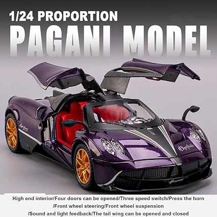 1:24 Diecast Pagani Huayra Model With Smoke