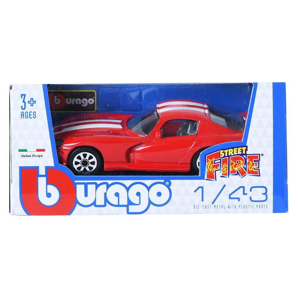 Bburago 1:43 Diecast Viper GTS Coupe Street Fire