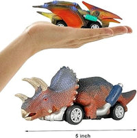 Pullback Mini Dinosaur Car Team Set - 6Pcs