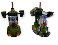 Deformation Combat Military Tank With Light & Sound