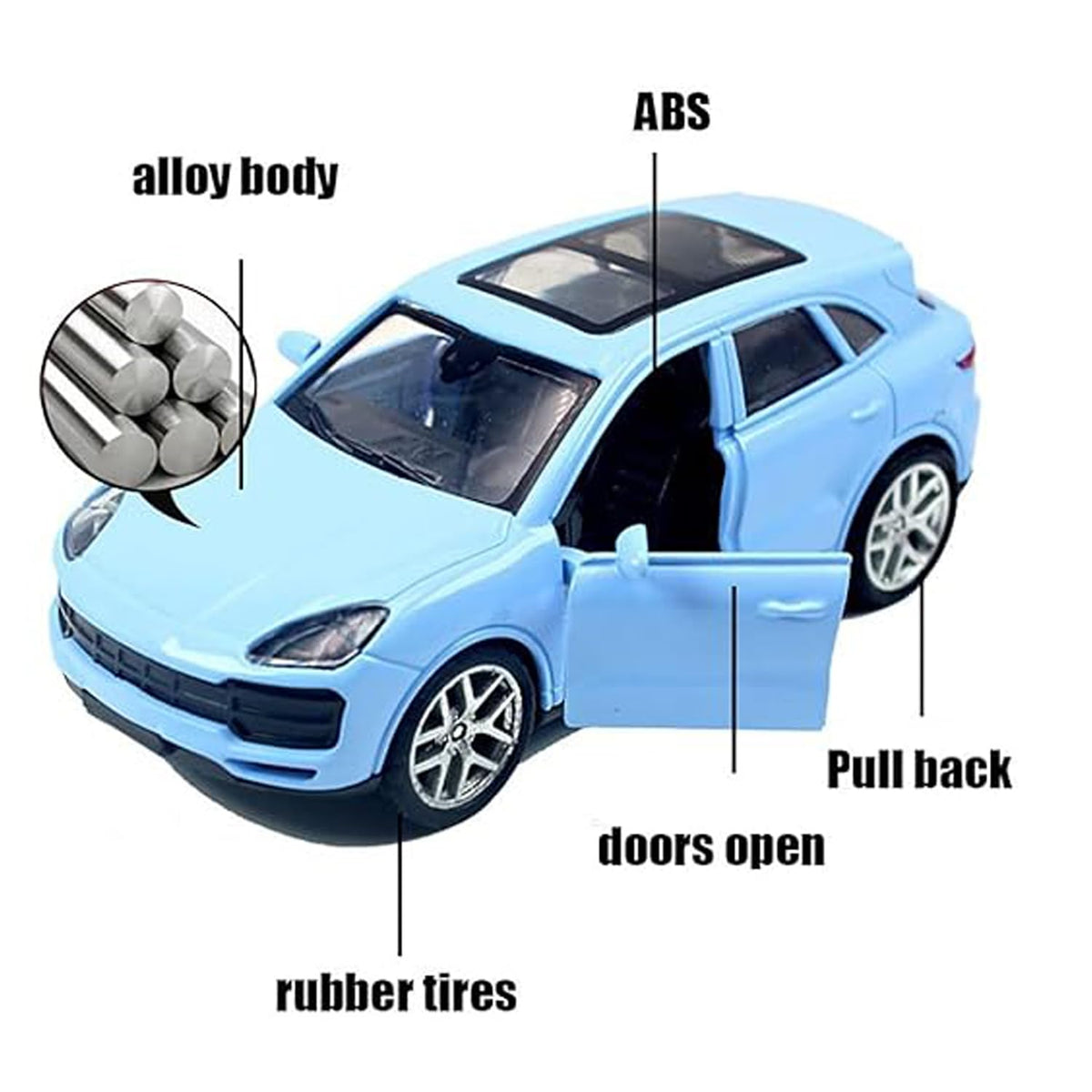 1:43 Diecast Porsche Cayenne Mini Model Car