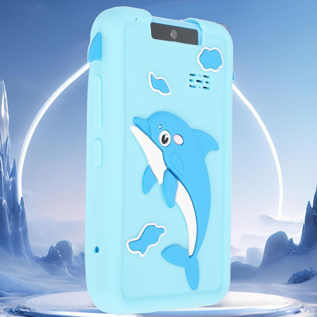 Kids Dolphin Rotatable Lens Digital Touch Phone