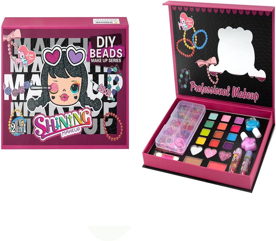 2in1 Shinning DIY Beads & Makeup Kit