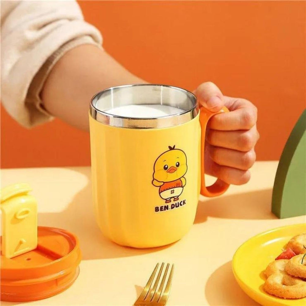 400ml Cartoon Design Stainless Steel Insulated Mug For Kids