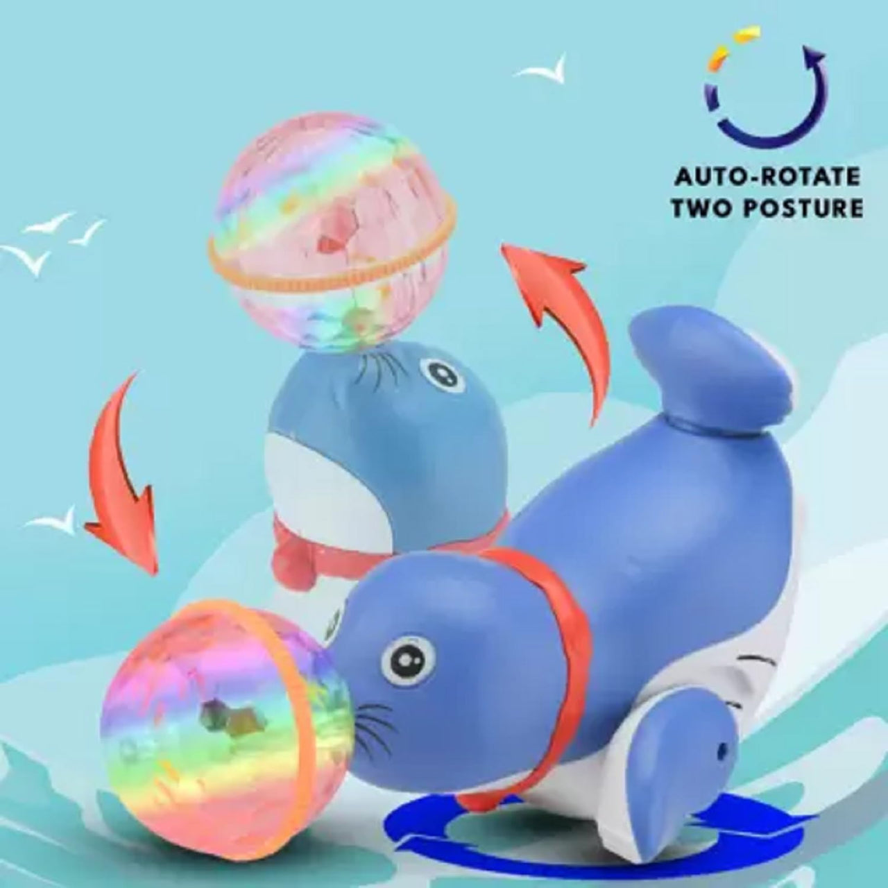 Ball Spinning Stunt Dancing & Musical Seal