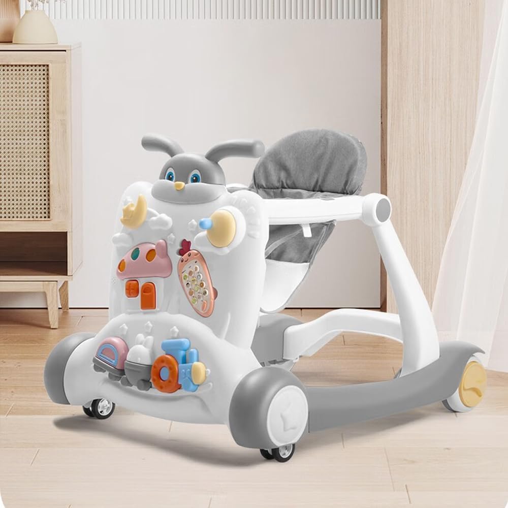 Multi-functional Baby Activity & Musical Walker - Gray