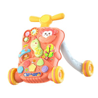 Multi-functional Baby Puzzle Activity Walker - Red