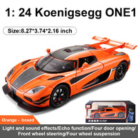 1:24 Diecast Koenigsegg One Model Car