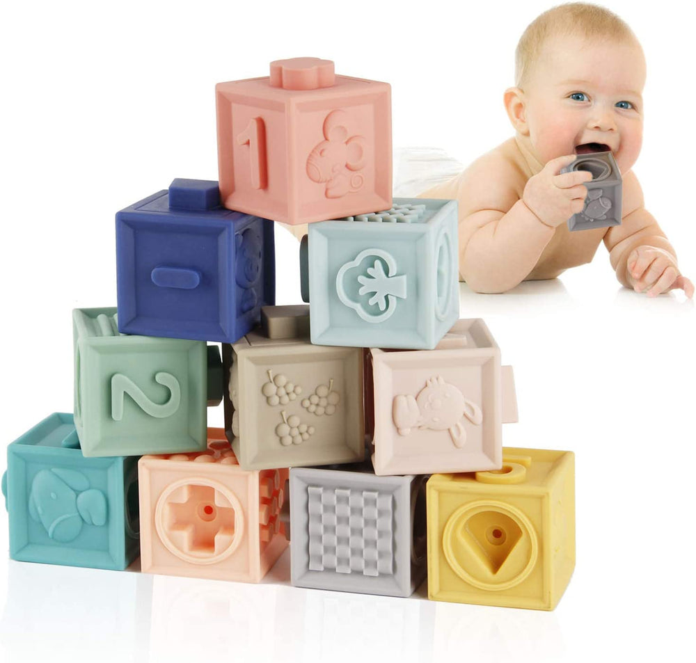 Soft Educational Building Blocks & Teether Toys