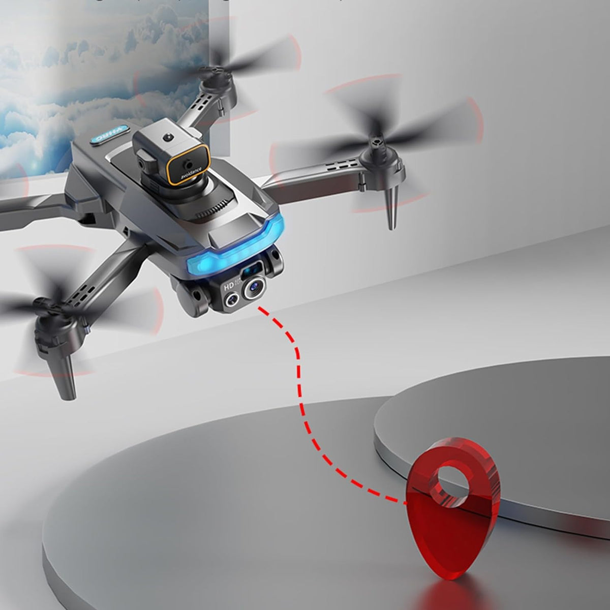P15 Pro RC Drone With 8K HD Dual Cameras