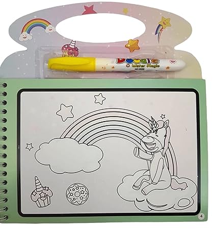 Magic Water Paint Book With Pen - Assortment