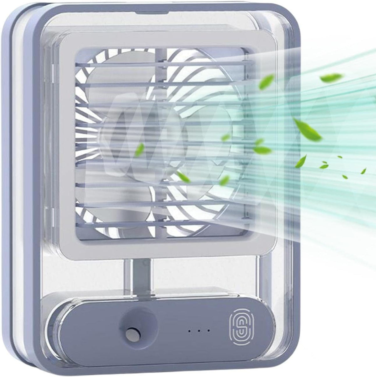 Transparent Spray & Light Air Conditioning Table Fan