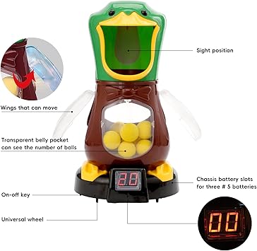 Soft Ball Gun Duck Shooting Game Toy