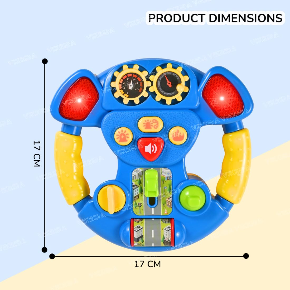 Multi-functional Battery Operated Mini Steering Wheel