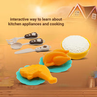 11Pcs Pretend Play Mini Rice Cooker Set With Smoke