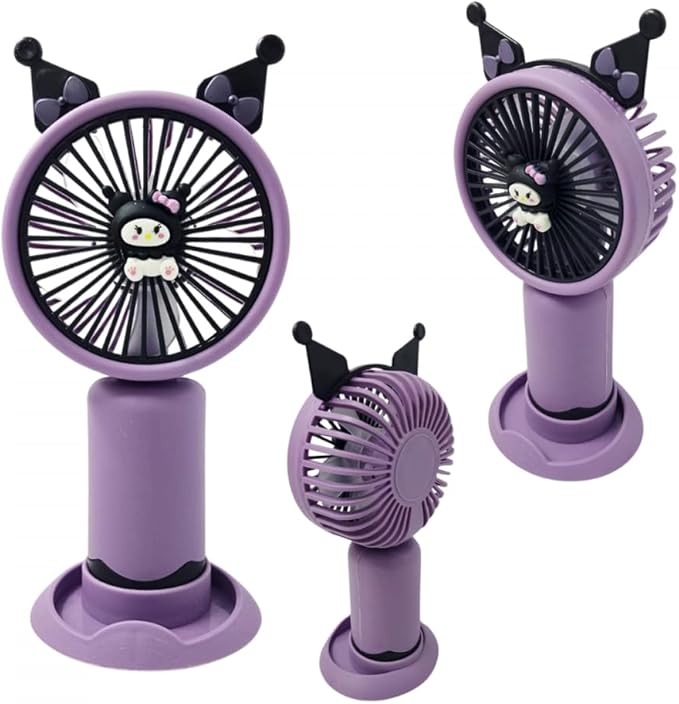 Rechargeable Kuromi Handheld Mini Fan