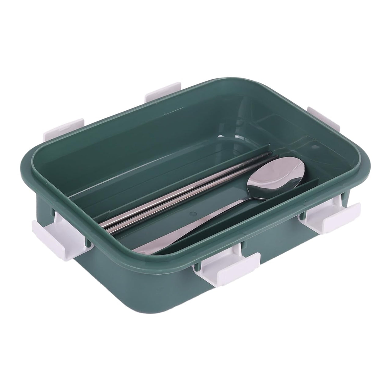 Stainless Steel 3 Grid With Bowl Lunch Box