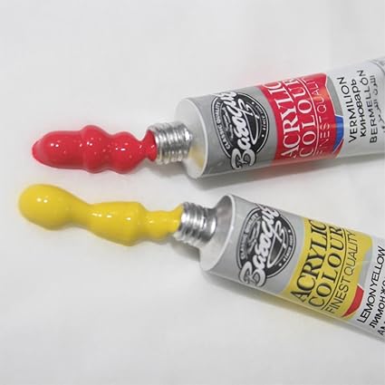 12Pcs Acrylic Color Paint Set With Artist Brush