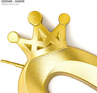 Number 8 Crown Designed Birthday Candle