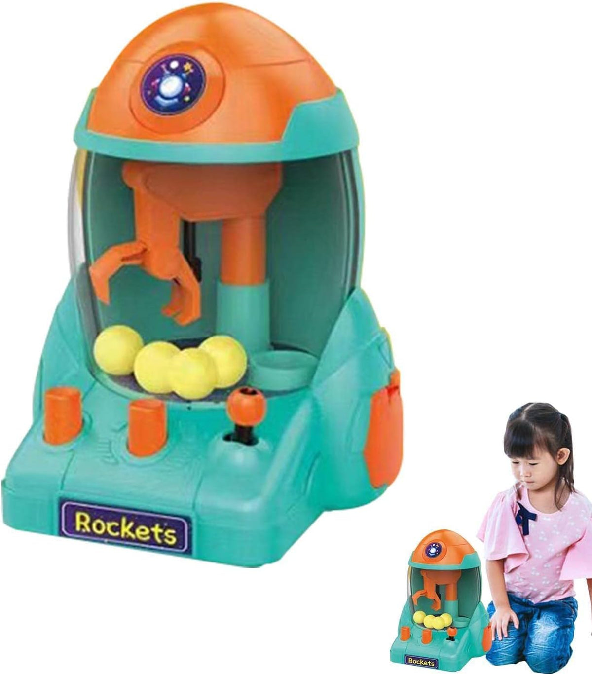 Space Rocket Ball Catcher Mini Claw Game